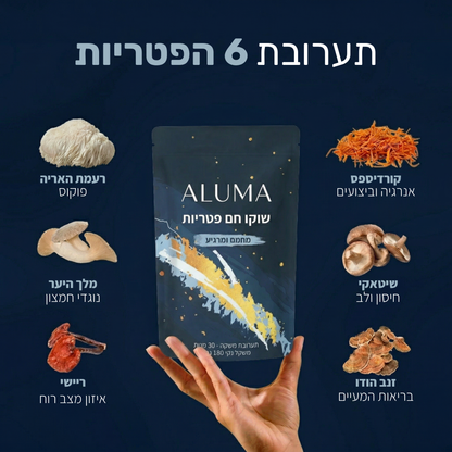 ALUMA - שוקו פטריות להגברת האנרגיה והריכוז